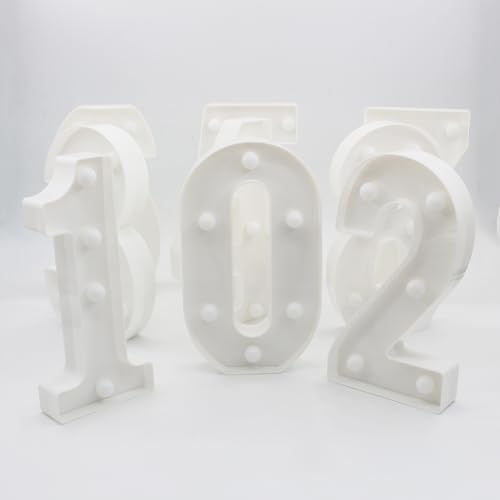 H: 8.26 Inches Light Up Numbers 1 Centerpieces Table Sign, Happy 1st Birthday Decorations for Girl, 1 Year Old Anniversary...