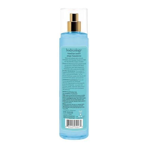 Bodycology Long-Lasting Fragrance Body Mist, Hawaiian Beach, 8 fl oz