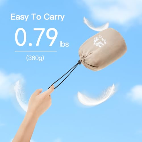 Night Cat Sleeping Bag for Camping with Self-Inflatable Camping Pillow for Adults Ultralight Wearable Quilt 3 Seasons Suit...