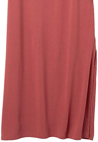 Amazon Essentials Women's Jersey Standard-Fit Short-Sleeve Crewneck Side Slit Maxi Dress (Previously Daily Ritual)