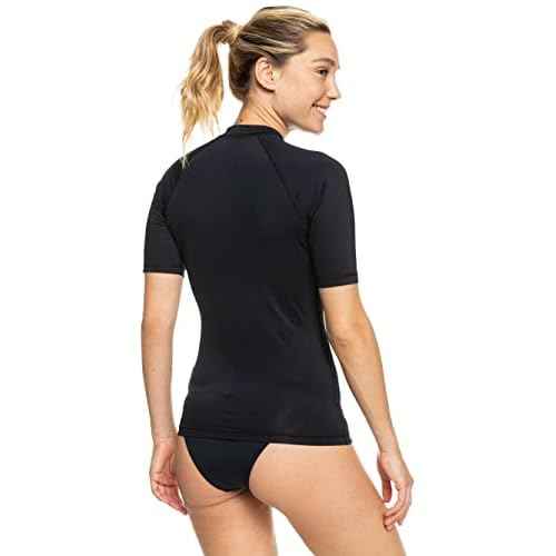 Roxy Women¡¯s Short Sleeve Rashguard ? UPF 50+, Compression Fit, Surf, Hiking, Yoga, Quick-Dry