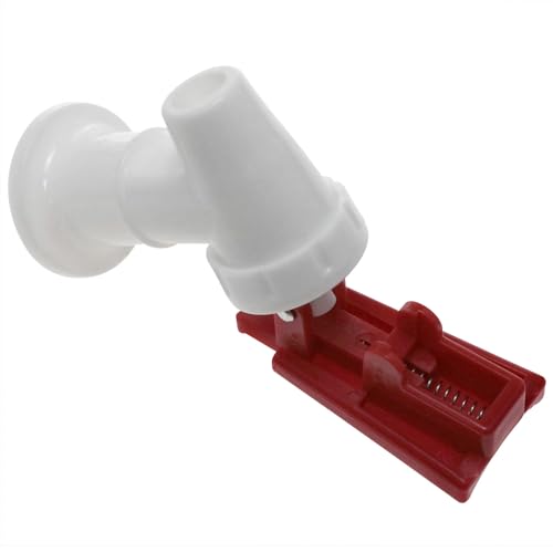 Xhziy Plastic Water Cooler Faucet Reusable Tap Outlet Leak Proof Water Drink Rod Pour Valve Tank Faucet Red with Safety Lo...