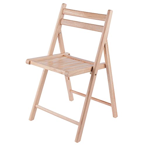 Winsome Robin Folding Chair Set, No assembly, Natural, Set of 4