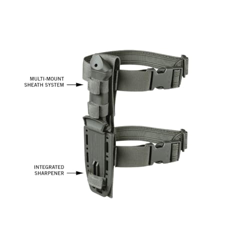 Gerber Gear LMF II Infantry Survival Knife, Military Grade Tactical Fixed Blade with Serrated Edge, Shock Absorbing Handl...