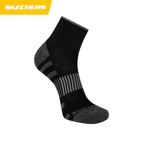 Skechers Men's Work Collection High Quarter Crew Cushioned Socks (8-Pack)