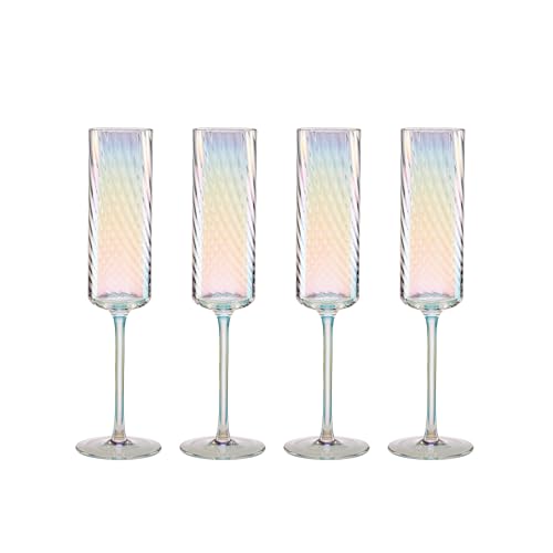 Lenox 897498 Tuscany Classics Iridescent Flutes, Set of 4