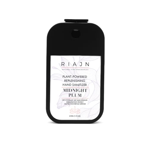 RIAJN Replenishing Hand Sanitizer Mist | Scented Pocket Power Mist | Skin-Safe & Non-Irritating | Hydrating Sanitizer Spra...