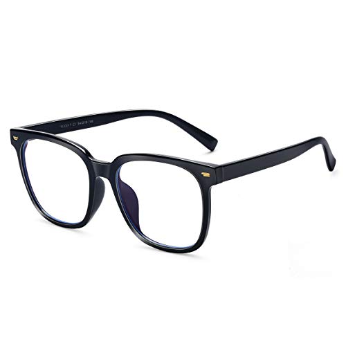 PANNER Oversized Square Blue Light Blocking Glasses for Women Men Anti Glare Reduce Eyestrain Computer Glasses