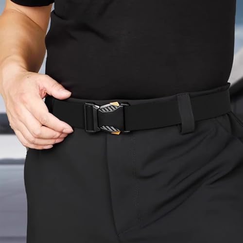 Tactical Nylon Belt for Men, Men Casual Belt for Hiking Rigger Work - Quick Release Outdoor Use