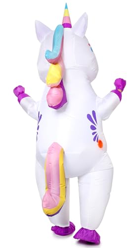 Gootus Inflatable Unicorn Costume for Adult - Funny Halloween Inflatable Costumes for Men Women, Blow Up Costume for Hallo...