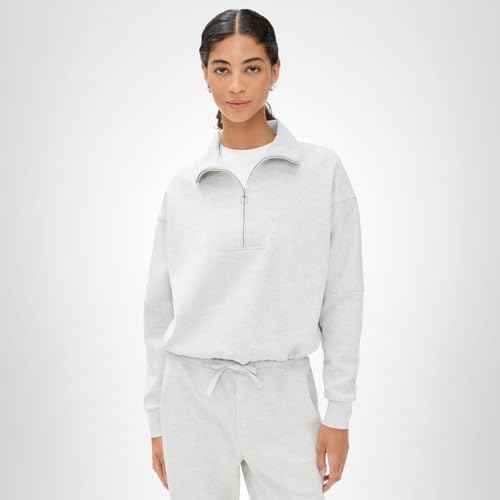 Sweaty Betty Sand Wash Soft Half Zip Pullover Sweatshirt