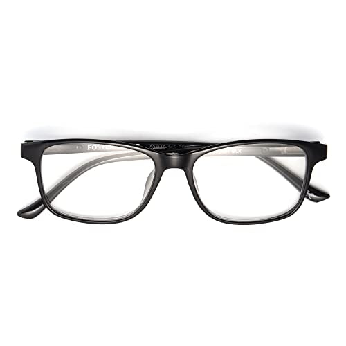 Foster Grant Unisex Payton Anti-fog Blue Light Readers Rectangular Reading Glasses