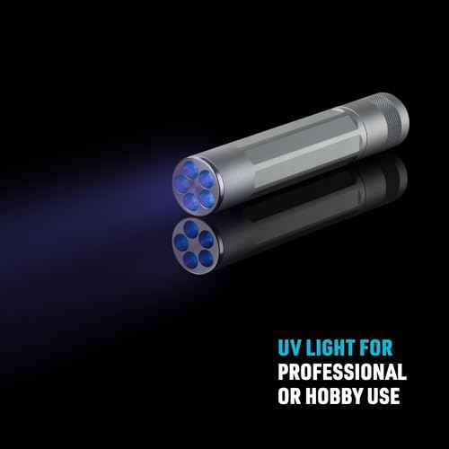 Nite Ize INOVA X5 UV LED Flashlight - Flashlight for ID Inspection & Scorpion Hunting - Durable Aluminum UV Torch with Versatile Use - Shockproof, Crushproof & Water-Resistant