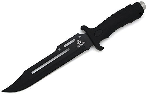 Snake Eye Tactical Fixed Blade Tactical Combat Knife 13-Inch Overall Self Defense Hunting Camping Fishing Survival