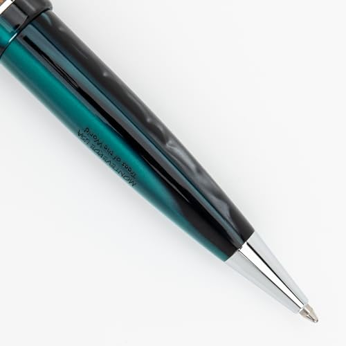 Monteverde USA Trees of the World Giant Sequoia Ballpoint Pen, Green, Ergonomic Design, Polished Chrome Trim, Solid Resin,...