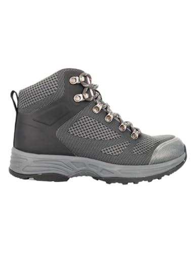 Propet Womens Conni Round Toe Hiking Casual Boots Ankle Low Heel 1-2" - Beige, Grey