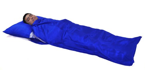 Marycrafts 100% Pure Mulberry Silk Single Sleeping Bag Liner Travel Sheet 83"x33"