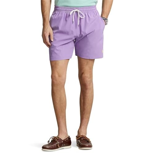 POLO RALPH LAUREN Men's Solid Traveler Swim Shorts