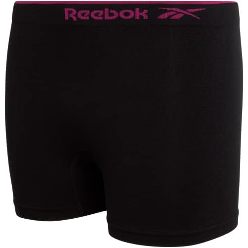 Reebok Girls Bike Shorts - 8 Pack Stretch Performance Dance Cartwheel Shorts for Girls - Seamless Underwear Shorties (6-16)