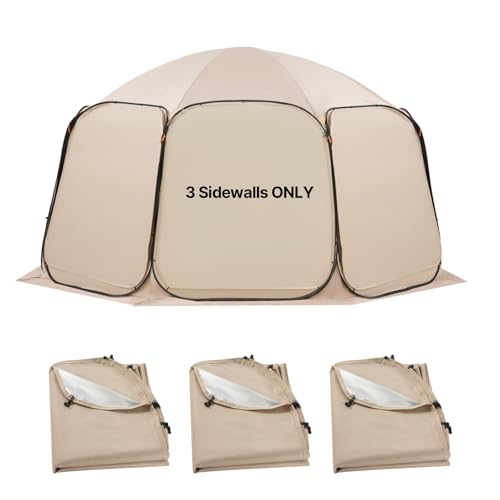 VEVOR Sidewalls for Screen House Gazebo, for VEVOR 15 x 13.8 ft Screen House Tent, Sun Protection, 5.51 x 5.25 ft 300D Oxf...