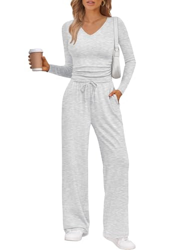 Trendy Queen 2 Piece Lounge Sets for Women Fall Outfits 2025 Fashion Two Piece Sweatsuits Business Casual Outfits Clothes
