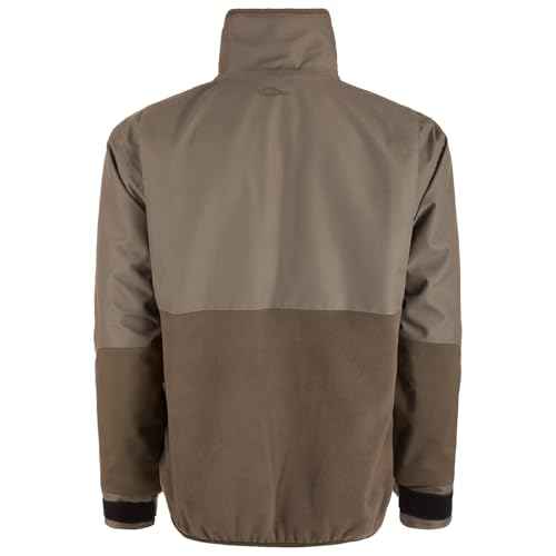 Drake Waterfowl Men's MST CommandXT Eqwader Half-Zip Waterproof Windproof Breathable Resistant Hunting Jacket w/DWR Finish