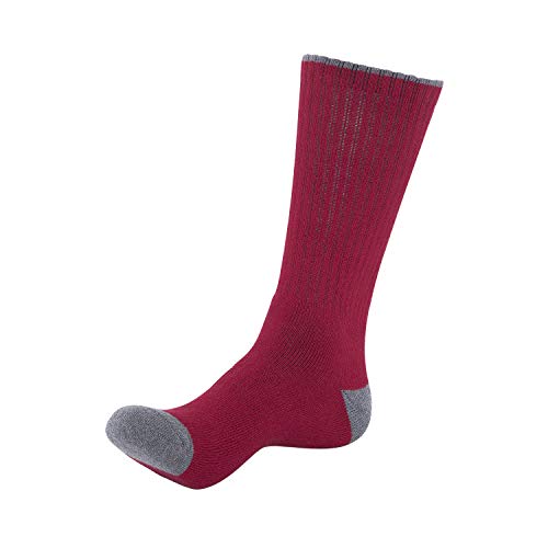 KONY Men's 5 Pairs Thick Cushion Hiking Walking Socks, Wicking Outdoor Sports Crew Socks