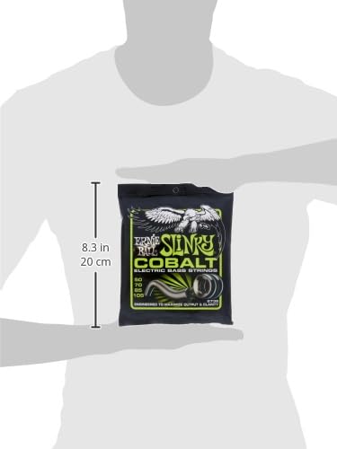 Ernie Ball Regular Slinky Cobalt Bass Guitar Strings, 50-105 Gauge (P02732)