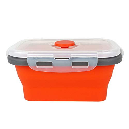 CARTINTS Set of 3 Collapsible Food Storage Containers Collapsible Silicone Bowls, Silicone Lunch Containers with Airtight ...