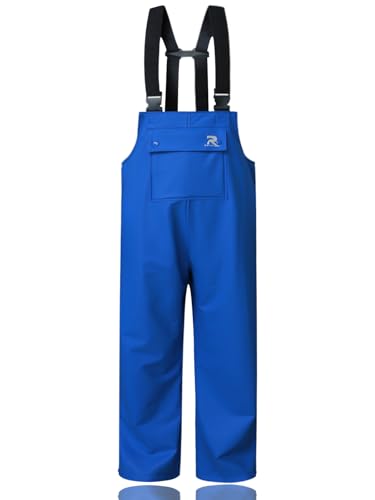 RainRider Rain Pants for Men Women Waterproof Rain Gear Bib Overalls Trousers for Fishing Hunting
