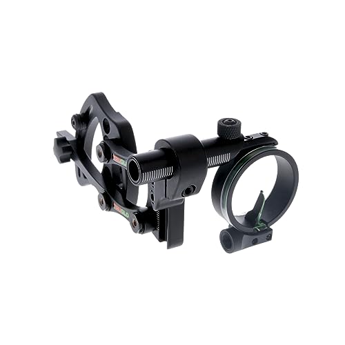 TRUGLO Pendulum 1-Pin Ultra-Lightweight Quiet Archery Hunting Treestand Bow Sight with Large Circular Field of View - Adjustable for Right & Left-Handed Shooters - LED Light Included
