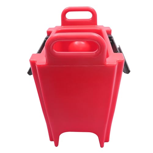 Insulated Beverage Dispenser, 20L/ 5.28 Gallon Red Hot and Cold Drink Container Thermal Drink Dispenser Cooler Server with...