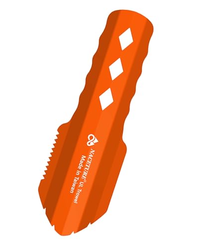 Ultralight Backpacking Trowel Aluminum Shovel Small Potty Multitool with Longer Handle Design Essential for Hiking, Campin...