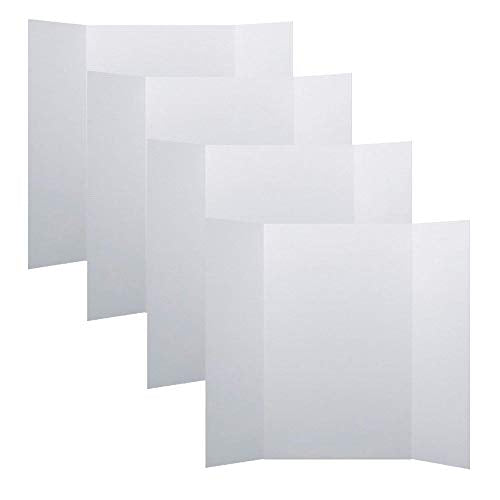 Flipside Products 36” x 48” Project Boards for Presentations, Science Fair, School Projects, Event Displays and Trifold Pi...