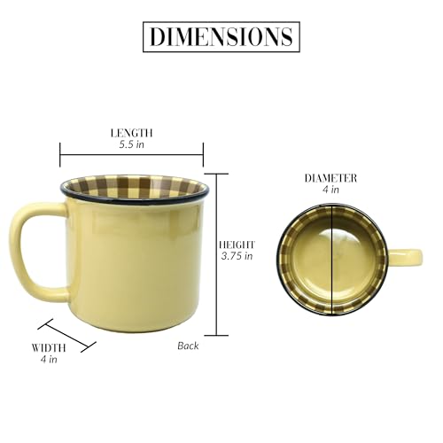 Pavilion Gift Company - Out Hiking - 18 oz Coffee Mug Cup For Outdoorsy Woodsy Hiking Camping Mountain Men Women Gift