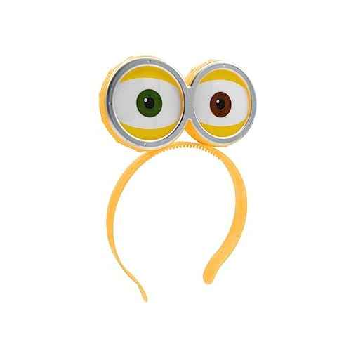 Nicky Bigs Novelties Light Up Eyeball Headband - Monster Alien Funny Playful Googly Eyes Headband - Wacky Flashing Goggles Eyeball Headwear Accessory for Halloweens, Cosplay Parties and More