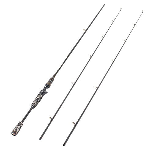 Entsport E Series - Camo Legend 2-Piece 7-Feet Casting Rod 24 Ton Carbon Fiber Baitcasting with 2 Tips - Medium and Medium...