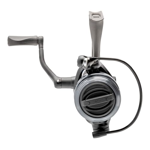 Lew’s American Hero Spinning Fishing Reel, 4+1 Bearings, Graphite Frame, Speed Gears, Speed Lube, Multi-Disc Drag, Gray/Bl...