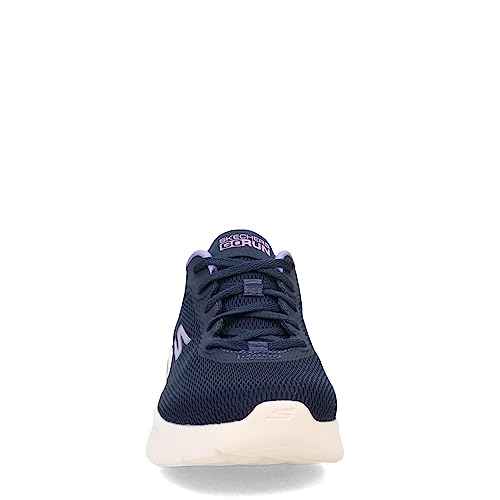Skechers Women's GO Run LITE-Quick Stride Sneaker, Navy/Lavender, 9