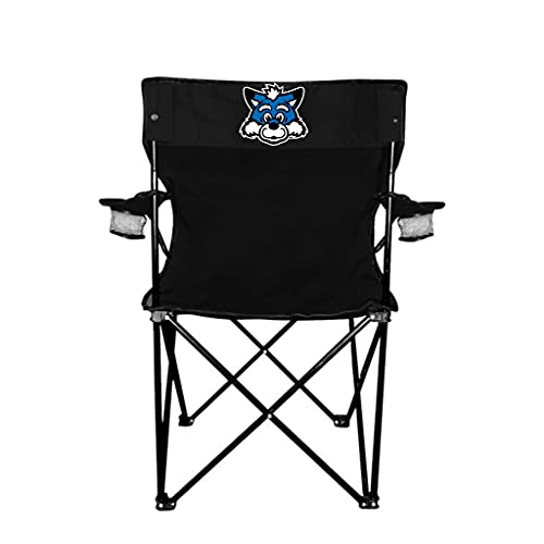 VictoryStore Outdoor Camping Chair - Indiana State University Black Folding Camping Chair with Carry Bag (Sycamore Sam Hea...