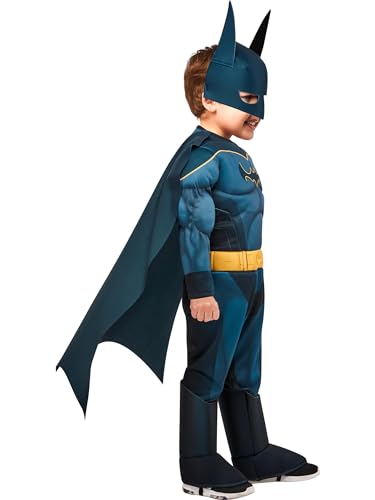 Rubies DC League of Super Pets: Batman Costume for Toddlers, Boy's 4T