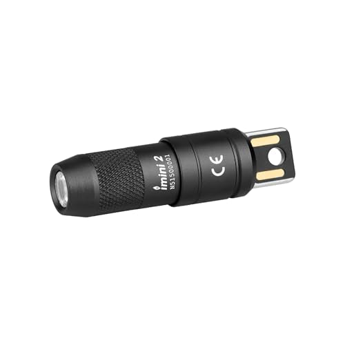 OLIGHT IMINI 2 EDC Rechargeable Keychain Flashlight, 50 Lumens Compact and Portable Mini LED Keyring Lights with Built-in ...