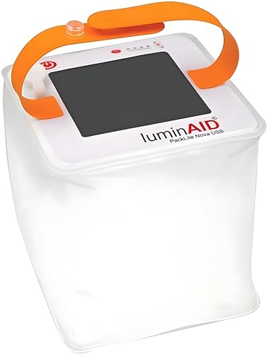 LuminAID Solar Camping Lantern - Inflatable LED Lamp Perfect for Camping, Hiking, Travel and More - Emergency Light for Po...