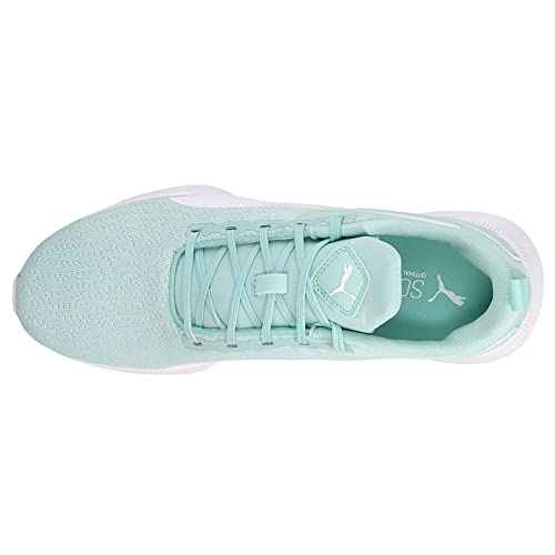 Puma Women's Flyer Runner Running Shoe, Femme Eggshell Blue-White, 8.5