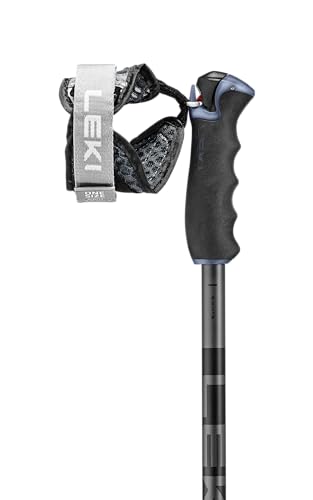 LEKI Detect S Lightweight Aluminum Ski Poles for Downhill Skiing
