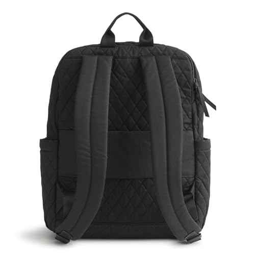 Vera Bradley Women's Premium Cotton Large Bancroft Backpack, Moonless Night, One Size