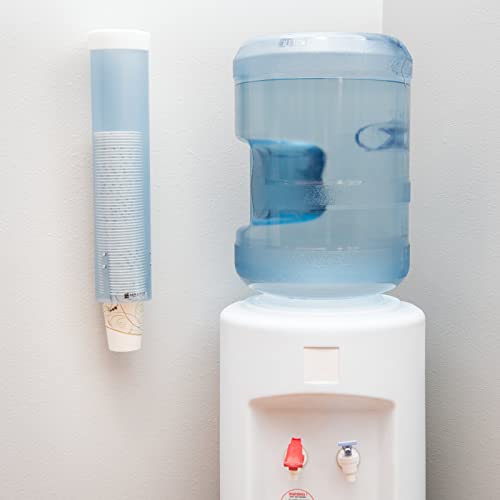 San Jamar Medium Pull-Type Cup Dispenser 4-10 Oz. Cups with Flip Cap for Restaurants, Home, And Office, Plastic, 16 Inche...