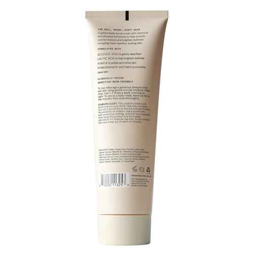 Versed Buff It Out AHA Exfoliating Body Scrub and Mask - Lactic Acid & Glycolic Acid Exfoliant - Microfine Pumice Body Exfoliator to Polish and Smooth Bumpy, Dry Skin - Vegan & Cruelty-Free (8 oz)