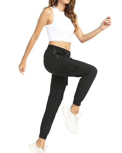 Cargo Joggers for Women with Pockets, Hiking Pants Lightweight Waterproof Quick Dry for Womens Camping Travel