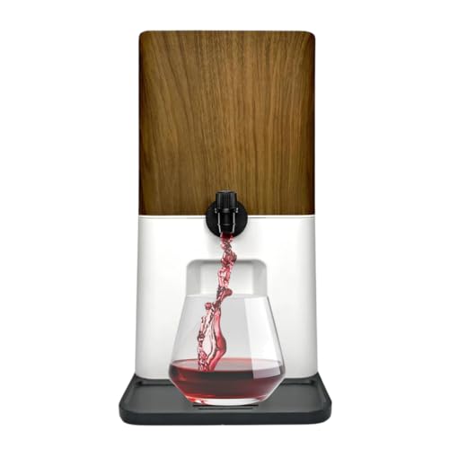 Bebly Box Drink Dispenser and Wine Dispenser | Walnut Design | Insulated - No Sweating - No Watered Down Drinks - Simple -...